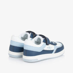 Calvin Klein-Boys Blue Velcro Faux Leather Kicks | Childrensalon Outlet