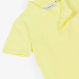 Calvin Klein-Boys Bright Yellow Piqué Polo Top | Childrensalon Outlet