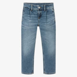 Calvin Klein-Boys Classic Blue Straight Denim Pants | Childrensalon Outlet