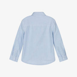 Calvin Klein-قميص أوكسفورد كلاسيكي مخطط للأولاد | Childrensalon Outlet