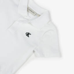 Calvin Klein-Классическая белая рубашка поло для мальчиков | Childrensalon Outlet