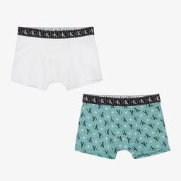 كالفين كلاين-Boys Cotton Boxers (2 Pack) | Childrensalon Outlet