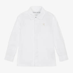Calvin Klein-Boys Crisp Cotton Poplin Shirt | Childrensalon Outlet