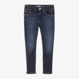 Calvin Klein-Boys Dark Denim Slim Trousers | Childrensalon Outlet