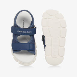 Calvin Klein-Boys Durable Blue Strap Sandals | Childrensalon Outlet