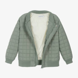 Calvin Klein-Boys Green Padded Jacket | Childrensalon Outlet