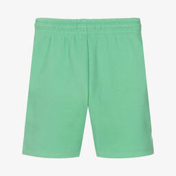 Calvin Klein Jeans-Boys Green Piqué Logo Shorts | Childrensalon Outlet