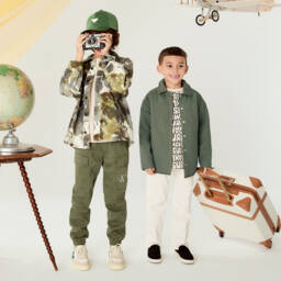 Calvin Klein-Куртка стеганая зелёная для мальчиков | Childrensalon Outlet