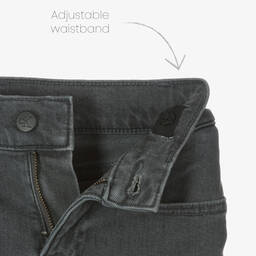 Calvin Klein-جينز قطن دنيم لون رمادي للأولاد | Childrensalon Outlet