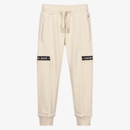 Calvin Klein Джинсы-Кремовые джоггеры для мальчиков | Childrensalon Outlet