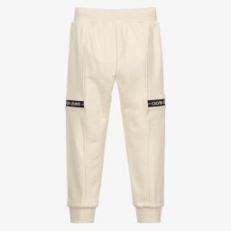 Calvin Klein Джинсы-Кремовые джоггеры для мальчиков | Childrensalon Outlet