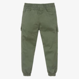 Calvin Klein-Boys Olive Cotton Adventure Pants | Childrensalon Outlet