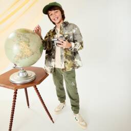 Calvin Klein-Boys Olive Cotton Adventure Pants | Childrensalon Outlet