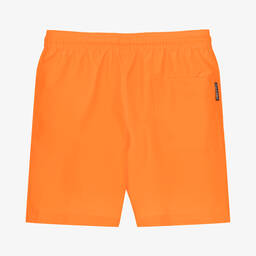 Calvin Klein-Boys Orange Logo Swim Shorts | Childrensalon Outlet