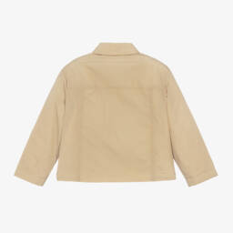 Calvin Klein-Boys Pale Khaki Zip Jacket | Childrensalon Outlet