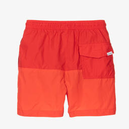 Calvin Klein-Boys Red Logo Swim Shorts | Childrensalon Outlet