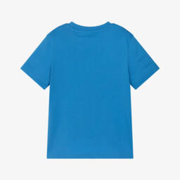 Calvin Klein-Boys Retro Blue Cotton Tee | Childrensalon Outlet