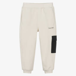 Calvin Klein-Boys Sand-Toned Cargo Trousers | Childrensalon Outlet