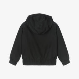 كالفين كلاين-جاكيت أسود أنيق بغطاء للرأس للأولاد | Childrensalon Outlet
