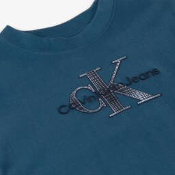 Calvin Klein-Boys Soft Blue Tee Delight | Childrensalon Outlet