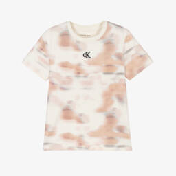 Calvin Klein-Boys Soft Ivory Jersey Tee | Childrensalon Outlet