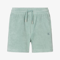 Calvin Klein-Boys Verdant Drawstring Towelling Shorts | Childrensalon Outlet