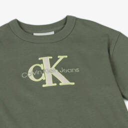 Calvin Klein-Ярко-зеленая хлопковая футболка для мальчиков | Childrensalon Outlet