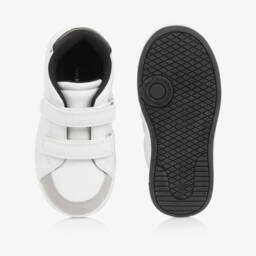 كالفين كلاين-حذاء رياضي جلد صناعي لون أبيض | Childrensalon Outlet