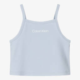 Calvin Klein-Girls Azure Milano Jersey Tank | Childrensalon Outlet