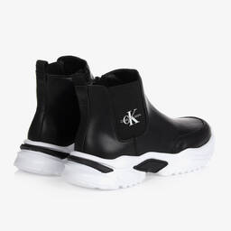 Calvin Klein Джинсы-Черные ботинки челси для девочек | Childrensalon Outlet