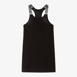 كالفين كلاين-فستان قطن جيرسي لون أسود | Childrensalon Outlet