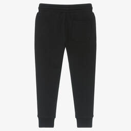 Calvin Klein Jeans-Girls Black Cotton Joggers | Childrensalon Outlet