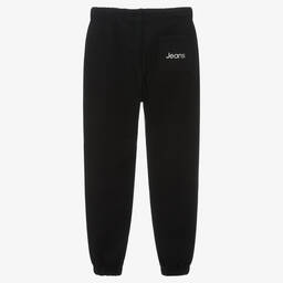 Calvin Klein Jeans-Girls Black Cotton Joggers | Childrensalon Outlet