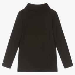 Calvin Klein-Черная хлопковая водолазка для девочек | Childrensalon Outlet