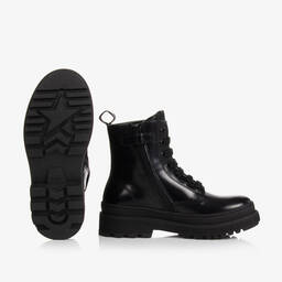 Calvin Klein-Черные ботинки из искусственной кожи | Childrensalon Outlet