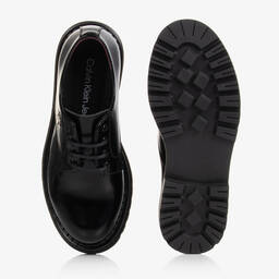 Calvin Klein-Черные туфли из искусственной кожи на шнуровке | Childrensalon Outlet