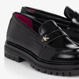 كالفين كلاين-لوفرز جلد صناعي لون أسود للبنات | Childrensalon Outlet