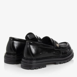 كالفين كلاين-لوفرز جلد صناعي لون أسود للبنات | Childrensalon Outlet