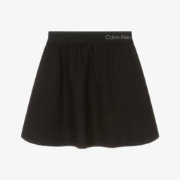 Calvin Klein-تنورة سوداء واسعة للبنات | Childrensalon Outlet