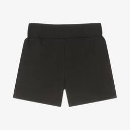كالفين كلاين Jeans-شورت قطن جيرسي لون أسود للبنات | Childrensalon Outlet