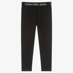 Calvin Klein Джинсы-Черные трикотажные брюки | Childrensalon Outlet