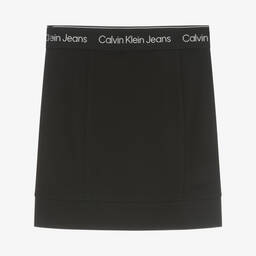 كالفين كلاين Jeans-تنورة ميلانو جيرسي لون أسود | Childrensalon Outlet