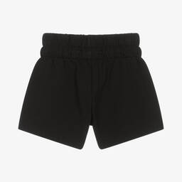 Calvin Klein Jeans-Girls Black Monogram Logo Shorts | Childrensalon Outlet