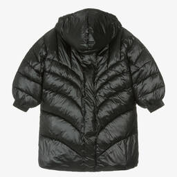 Calvin Klein-Girls Black Oversized Puffer Coat | Childrensalon Outlet