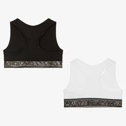 كالفين كلاين-صدرية رياضية قطن جيرسي لون أسود وأبيض (عدد 2) | Childrensalon Outlet