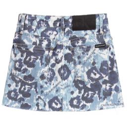 Calvin Klein Jeans-Girls Blue Denim Skirt | Childrensalon Outlet