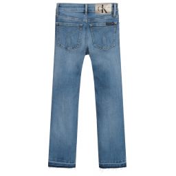 Calvin Klein Джинсы-Синие джинсы-клеш для девочек | Childrensalon Outlet