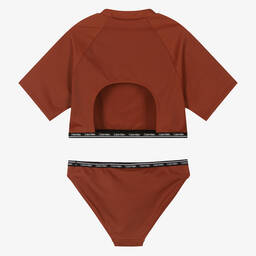 كالفين كلاين-تانكيني لون بني للبنات | Childrensalon Outlet