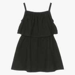 Calvin Klein-Girls Chic Black Crinkle Dress | Childrensalon Outlet