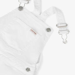 Calvin Klein-Girls Chic White Denim Jumper | Childrensalon Outlet